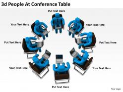 3D People At Conference Table Ppt Graphics Icons