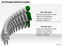 3d people behind leader ppt graphics icons powerpoint
