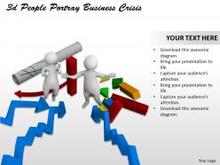 3d people portray business crisis ppt graphics icons powerpoint