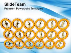 3d People Running In Gear Wheels PowerPoint Templates PPT Themes And Graphics 0213