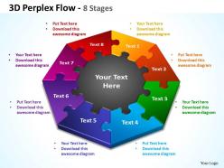 3d perplex flow 8 stages powerpoint templates graphics slides 0712