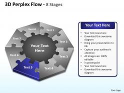 3d perplex flow 8 stages powerpoint templates graphics slides 0712
