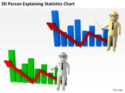 3d person explaining statistics chart ppt graphics icons powerpoint