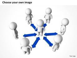 3d persons connected with arrows ppt graphics icons