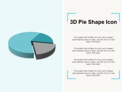 3d pie shape icon