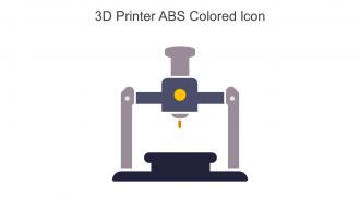3D Printer ABS Colored Icon In Powerpoint Pptx Png And Editable Eps Format