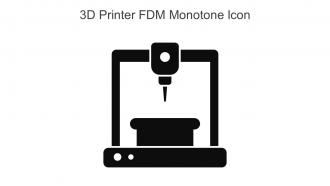 3D Printer FDM Monotone Icon In Powerpoint Pptx Png And Editable Eps Format
