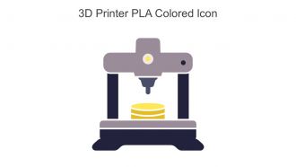 3D Printer PLA Colored Icon In Powerpoint Pptx Png And Editable Eps Format