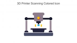 3D Printer Scanning Colored Icon In Powerpoint Pptx Png And Editable Eps Format