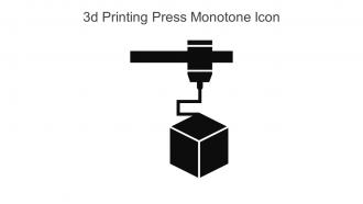 3D Printing Press Monotone Icon In Powerpoint Pptx Png And Editable Eps Format