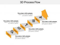 3d process flow powerpoint slide templates download