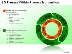 3d process within process transaction powerpoint slides and ppt templates db