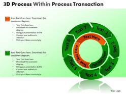 3d process within process transaction powerpoint slides and ppt templates db