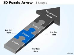 3d puzzle arrow 3 stages