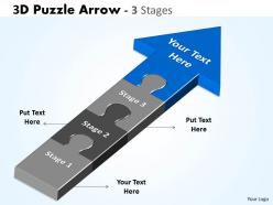 3d puzzle arrow 3 stages