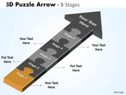 3d puzzle arrow 5 stages