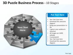 3d puzzle business process 10 stages 1