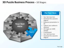 3d puzzle business process 10 stages 3