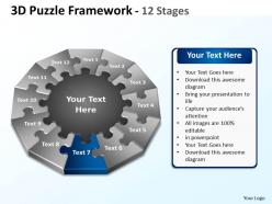 62020699 style division pie-puzzle 12 piece powerpoint template diagram graphic slide