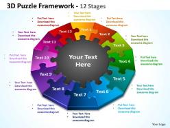 3D Puzzle Framework 12 Stages 3