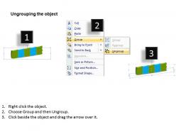 3d puzzle linear flow process 5 stages