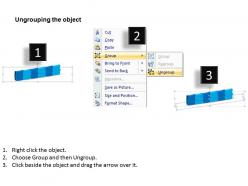 3d puzzle linear flow process 6 stages