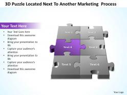 3d puzzle located next to another marketing  process templates ppt presentation slides 812