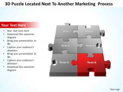 3d puzzle located next to another marketing  process templates ppt presentation slides 812