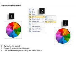 3d puzzle pieces 10 in pie chart powerpoint slides and ppt templates db