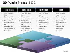 3d puzzle pieces 2x2 ppt 2