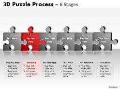 3d puzzle process 6 stages