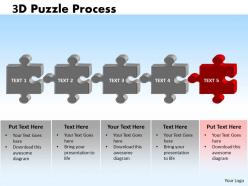 41556067 style puzzles linear 5 piece powerpoint presentation diagram infographic slide