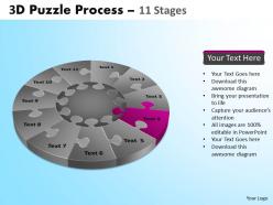 76604905 style division pie-jigsaw 11 piece powerpoint template diagram graphic slide