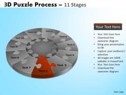 64684831 style puzzles circular 11 piece powerpoint presentation diagram infographic slide