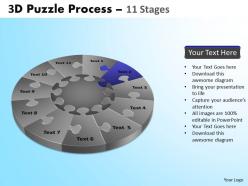 72869871 style division pie-puzzle 11 piece powerpoint template diagram graphic slide