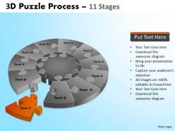 3d puzzle process diagram 11 stages templates 2