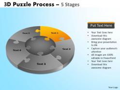 37393722 style puzzles circular 5 piece powerpoint presentation diagram infographic slide