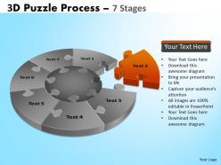 3d puzzle process diagram 7 stages ppt templates 2