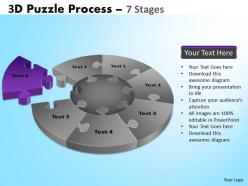 3d puzzle process diagram 7 stages ppt templates 2