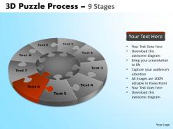 94611422 style division pie-jigsaw 9 piece powerpoint template diagram graphic slide