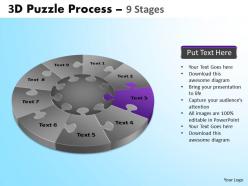 3d puzzle process diagram 9 stages templates 2
