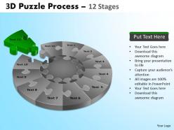 3d puzzle process diagram ppt templates 7