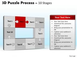 3d puzzle process stages 10