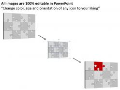 17571404 style puzzles matrix 1 piece powerpoint presentation diagram infographic slide