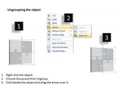 18359452 style puzzles matrix 1 piece powerpoint presentation diagram infographic slide