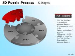 3d puzzle process templates diagram 5 stages ppt templates 7