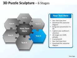 45421712 style division pie-puzzle 6 piece powerpoint template diagram graphic slide