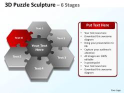 45421712 style division pie-puzzle 6 piece powerpoint template diagram graphic slide