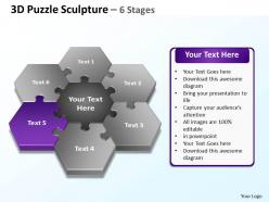 22932998 style puzzles mixed 6 piece powerpoint presentation diagram infographic slide