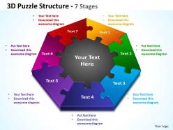 10059227 style puzzles mixed 7 piece powerpoint presentation diagram infographic slide